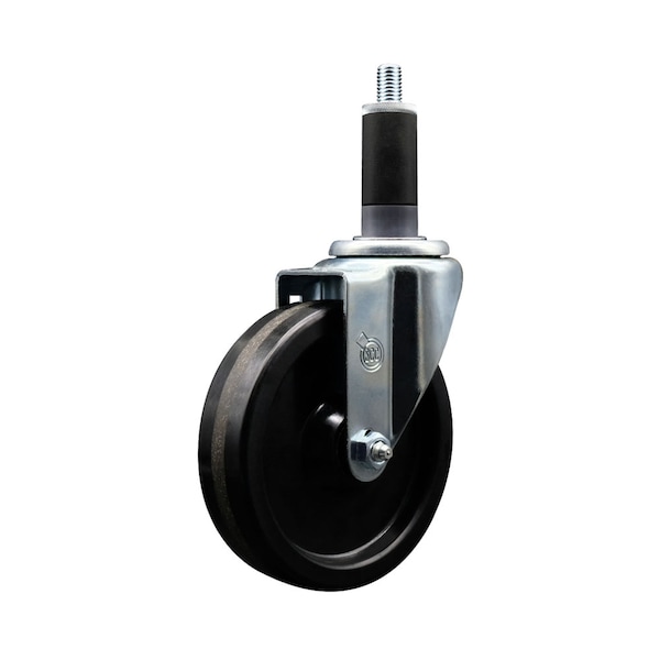 5'' SS Phenolic Wheel Swivel 1-1/8'' Expanding Stem Caster